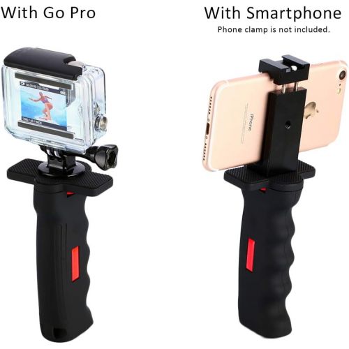  Weihe Poyinco Wide Platform Pistol Grip Camera Handle Camera Stabilizers with 1/4 Screw for SLR DSLR DC Canon Nikon Sony iPhone Xiaomi Smartphone