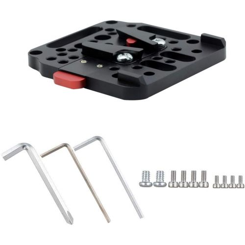  [아마존베스트]WEIHE V-Lock Assembly Kit Female V-Dock Male V-Lock Quick Release Plate for V-Mount Battery