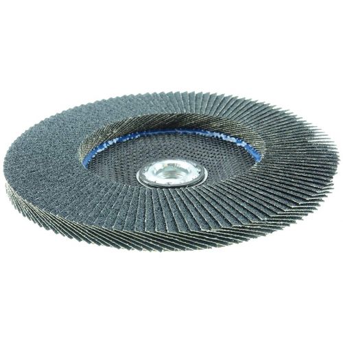  Weiler 51169 Tiger Paw XHD Super High Density Abrasive Flap Disc, Type 27 Flat Style, Phenolic Backing, Zirconia Alumina, 7 Diameter, 58-11 Arbor, 60 Grit, 8600 RPM (Pack of 10)