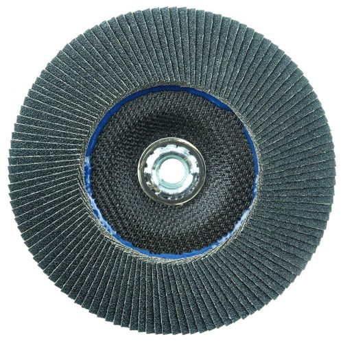  Weiler 51169 Tiger Paw XHD Super High Density Abrasive Flap Disc, Type 27 Flat Style, Phenolic Backing, Zirconia Alumina, 7 Diameter, 58-11 Arbor, 60 Grit, 8600 RPM (Pack of 10)