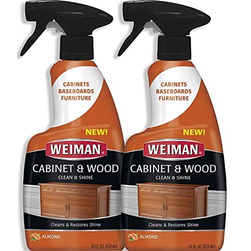  Weiman Furniture Polish & Wood Cleaner Spray 16 Ounce (2 Pack) Condition Your Cabinet Doors Table Chairs and More