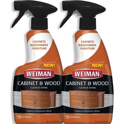  Weiman Furniture Polish & Wood Cleaner Spray 16 Ounce (2 Pack) Condition Your Cabinet Doors Table Chairs and More