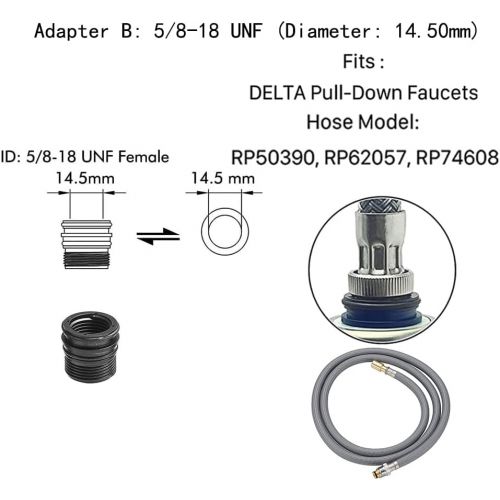  Weirun Universal Replacement Sprayer Pull Out Spray Head for Kitchen Sink Pull-Down Faucet, Brushed Nickel