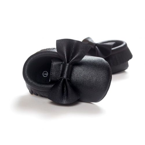  Weixinbuy Baby Boys Girls Soft Soled Tassel Bowknots Crib Shoes PU Moccasins