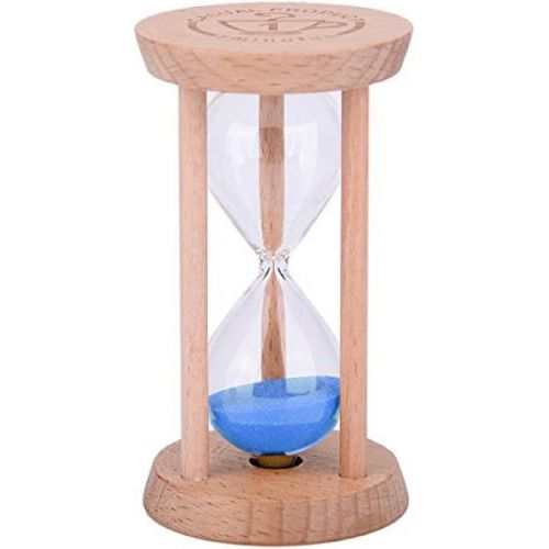  [아마존베스트]Weiye Mini Hourglass - Wooden Hourglass Timer Wood Colour Tool for Home and Restaurant 1 Minute/3 Minutes