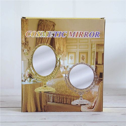  Weka WEKA European Style Vanity Mirror Queen Size Desktop Two Sided Oval Archaistic Swivel Makeup...