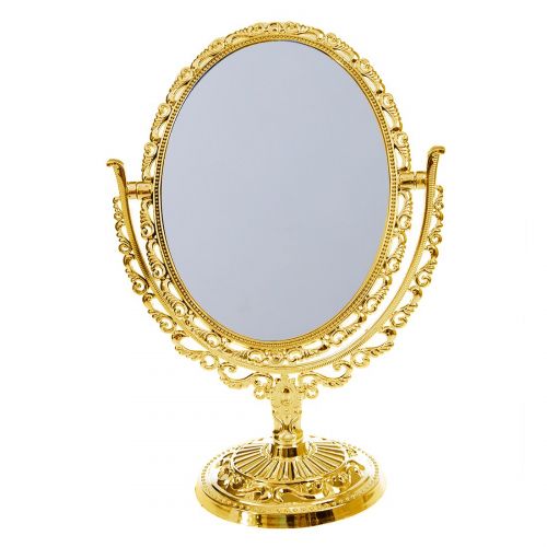  Weka WEKA European Style Vanity Mirror Queen Size Desktop Two Sided Oval Archaistic Swivel Makeup...