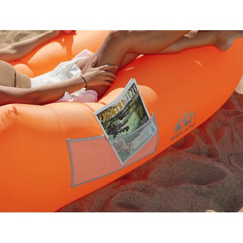  WEKAPO Inflatable Lounger Air Sofa Hammock-Portable,Water Proof& Anti-Air Leaking Design-Ideal Couch for Backyard Lakeside Beach Traveling Camping Picnics & Music Festivals
