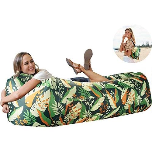  Wekapo Inflatable Lounger Air Sofa Hammock-Portable,Water Proof& Anti-Air Leaking Design-Ideal Couch for Backyard Lakeside Beach Traveling Camping Picnics & Music Festivals Camping