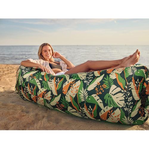 Wekapo Inflatable Lounger Air Sofa Hammock-Portable,Water Proof& Anti-Air Leaking Design-Ideal Couch for Backyard Lakeside Beach Traveling Camping Picnics & Music Festivals Camping