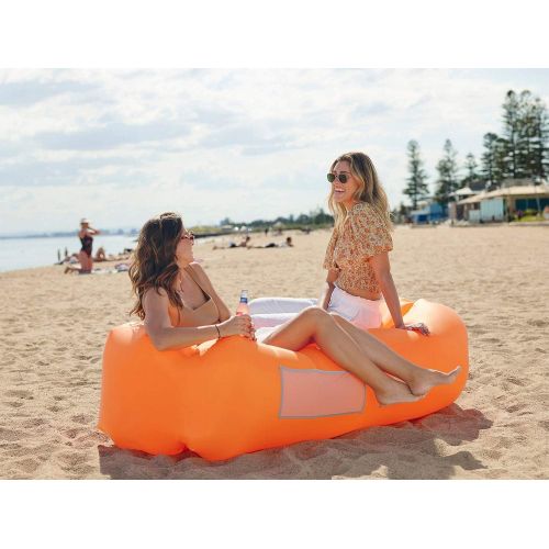  Wekapo Inflatable Lounger Air Sofa Hammock-Portable,Water Proof& Anti-Air Leaking Design-Ideal Couch for Backyard Lakeside Beach Traveling Camping Picnics & Music Festivals