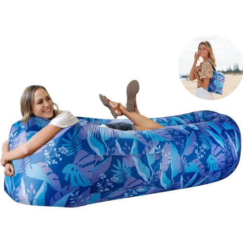  Wekapo Inflatable Lounger Air Sofa Hammock-Portable,Water Proof& Anti-Air Leaking Design-Ideal Couch for Backyard Lakeside Beach Traveling Camping Picnics & Music Festivals Camping