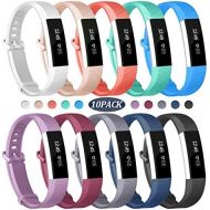 [아마존베스트]Wekin Replacement Bands Compatible for Fitbit Alta HR and Alta, Breathable Sport Silicone Wristbands Bracelet with Secure Metal Buckle for Woman Men