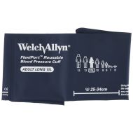 Welch Allyn REUSE-11L-1HP FlexiPort Reusable Blood Pressure Cuffs with One-Tube Bayonet Connectors, Adult Long, Size 11L