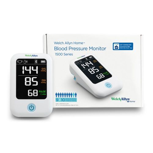  Welch Allyn Home 1500 Series Upper Arm Blood Pressure Monitor with Easy Bluetooth Smartphone Connectivity RPM-BP100