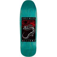 Welcome Skateboards Miller Lizard Chris Miller Pro On a Gaia Skateboard Deck - Teal Stain - 9.60 inch