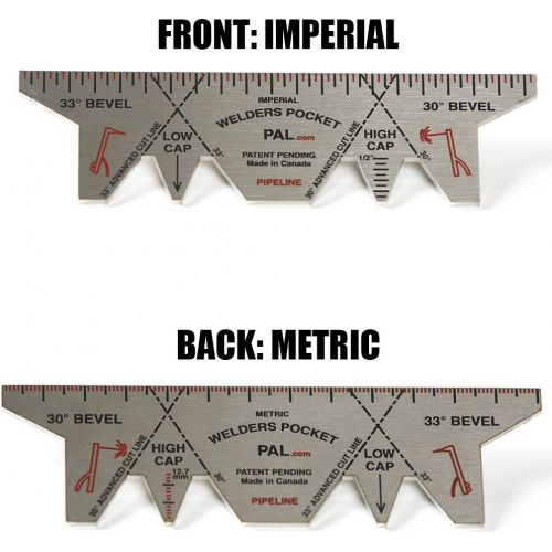  Welders Pocket Pal WELDERS POCKET PAL Pipeline Model - Welding Gauge  Tool for Welders