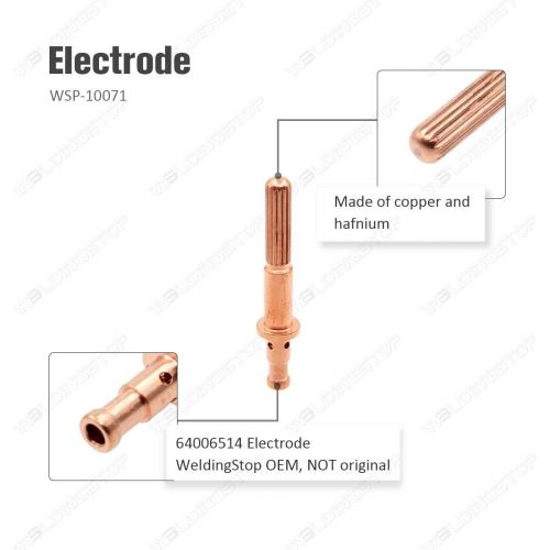  TD MC40 MC60 MC100 Torch Plasma Electrode 64006514 Tip 60A 64006510 for Radnor MasterCut MC60 MC100 Torch