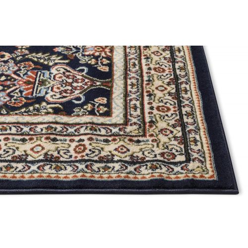  Well Woven PA-34-7 Persa Shiraz Traditional Panel Black Area Rug 710 x 910