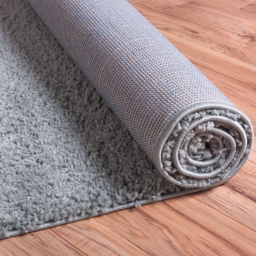  Well Woven Madison Shag Plain Light Blue Modern Solid Area Rug 20 X 72 Runner