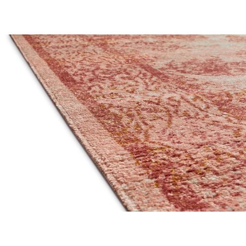  Well Woven FI-10-7 Firenze Cannes Modern Vintage Ethnic Medallion Distressed Pink Area Rug 710 x 910