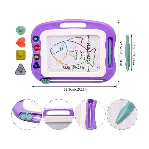  Magnetic Drawing Board,Toddler Toys for Girls Boys 3 Year Old Gifts,Magnetic Doodle Board for Kids,Large Etch Magnet Sketch Doodle Pad Christmas Easter Valentines Day Gifts for Kids