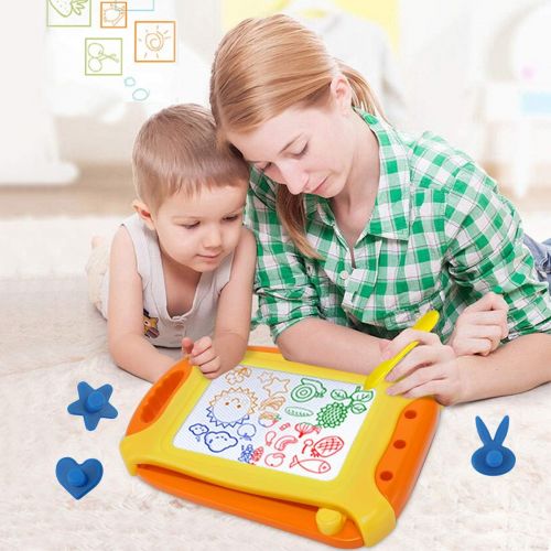  [아마존베스트]Wellchild Magentic Drawing Doodle Board,Toddler Toys Magnetic Board for Kids,Etch Travel Size A Sketch Toys for 3 4 5 Year Old Girls Boys Gifts