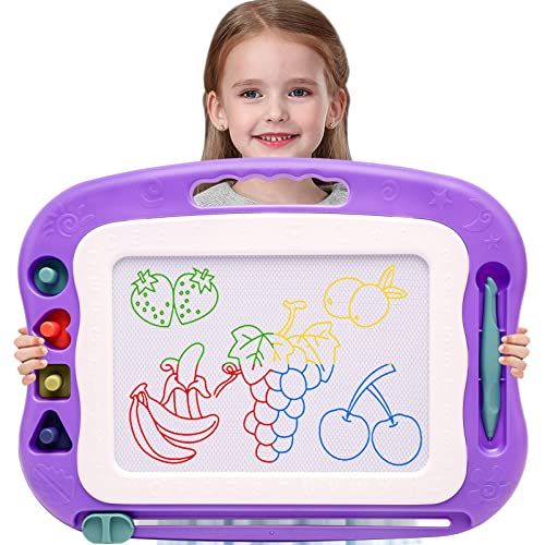  [아마존베스트]Wellchild Magnetic Drawing Board,Toddler Toys for Girls Boys 3 4 5 6 7 Year Old Gifts,Magnetic Doodle Board for Kids,Large Etch A Magnet Sketch Doodle Pad