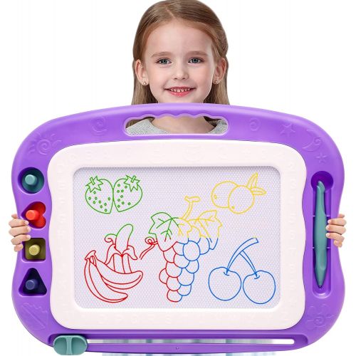  [아마존베스트]Wellchild Magnetic Drawing Board,Toddler Toys for Girls Boys 3 4 5 6 7 Year Old Gifts,Magnetic Doodle Board for Kids,Large Etch A Magnet Sketch Doodle Pad