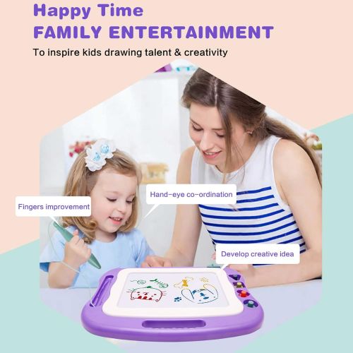  [아마존베스트]Wellchild Magnetic Drawing Board,Toddler Toys for Girls Boys 3 4 5 6 7 Year Old Gifts,Magnetic Doodle Board for Kids,Large Etch A Magnet Sketch Doodle Pad