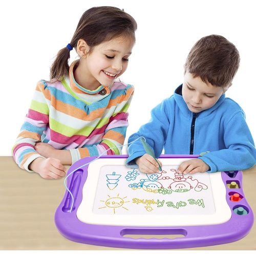  [아마존베스트]Wellchild Magnetic Drawing Board,Toddler Toys for Girls Boys 3 4 5 6 7 Year Old Gifts,Magnetic Doodle Board for Kids,Large Etch A Magnet Sketch Doodle Pad