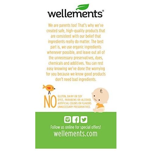  [아마존베스트]Wellements Organic Baby Tooth Oil, 0.5 Fl Oz, Promotes Happy Teething, Free from Dyes, Parabens,...