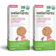 Wellements Organic Baby Constipation Support, 4 Fl Oz, 2 Count, Free from Dyes, Parabens, Preservatives-Packaging May Vary