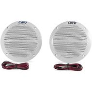 [아마존베스트]Wellenshop Nuova Rade Speakers for Boat, 1 Pair of 2 80 W or 100 W Built-in Waterproof White Boxes Marine Boat Speakers