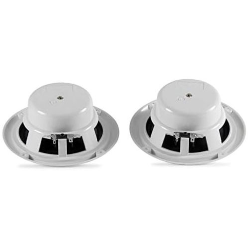  [아마존베스트]Wellenshop Nuova Rade Speakers for Boat, 1 Pair of 2 80 W or 100 W Built-in Waterproof White Boxes Marine Boat Speakers