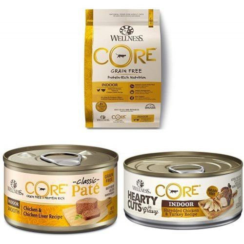  Wellness Protein Pack - Indoor: Core Indoor Dry Cat, Core Indoor Pate, Core Indoor Hearty Cuts
