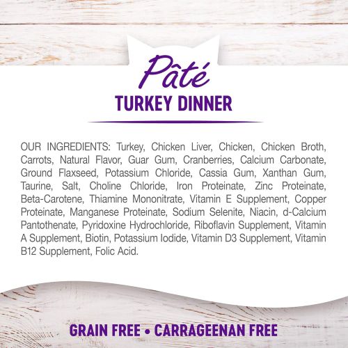  Wellness Natural Pet Food Wellness Complete Health Natural Grain Free Wet Canned Cat Food Pate Recipe Turkey Pate