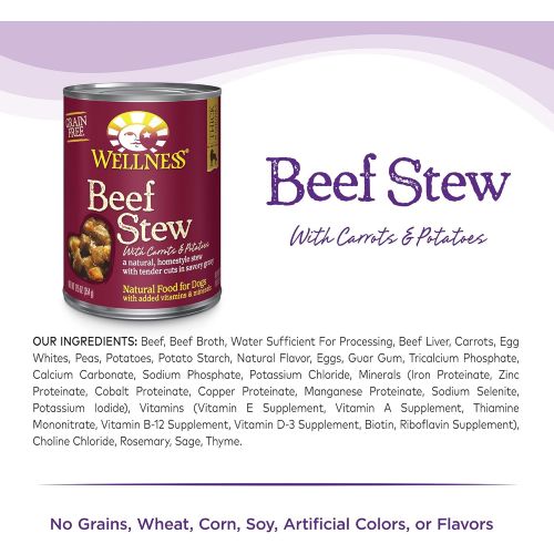  Wellness Natural Pet Food Wellness Thick & Chunky Natural Wet Grain Free Canned Dog Food