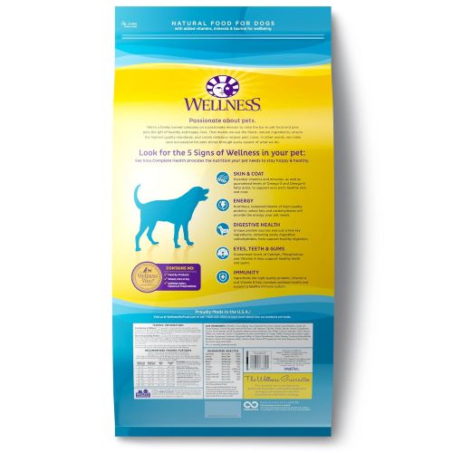  Wellness Natural Pet Food Wellness Complete Health Natural Dry Dog Food, Whitefish & Sweet Potato