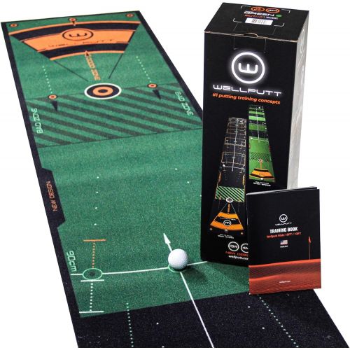  WELLPUTT - Golf Putting Training Mat - 13ft Green