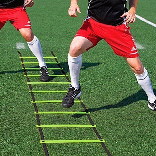  wellsem Footwork Ladder Agility Ladder with Ladder Bag, High Intensity Speed Ladder Best Football Drills Agility Equipment for Agility Training and More