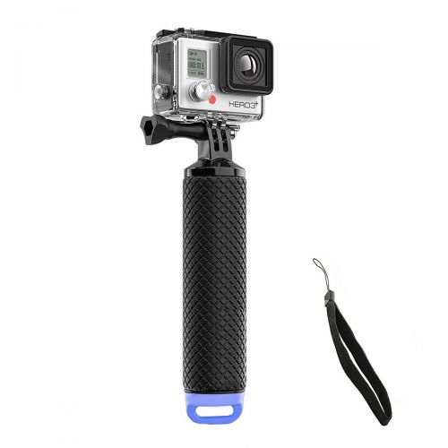  Welltop E-More Selfie-Stangen, Wasserdichte GoPro schwimmende Hand Stativ Mount & schwimmende Griff fuer GoPro Hero 2/3/3+/4(Blau)