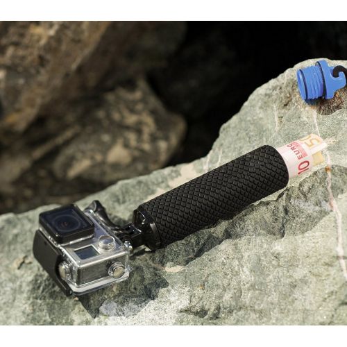  Welltop E-More Selfie-Stangen, Wasserdichte GoPro schwimmende Hand Stativ Mount & schwimmende Griff fuer GoPro Hero 2/3/3+/4(Blau)