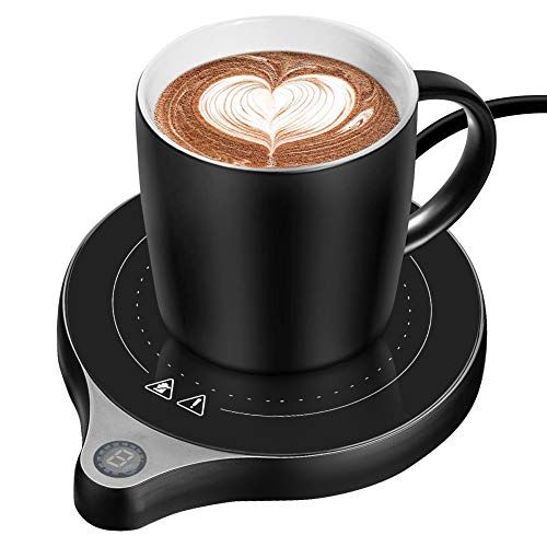  [아마존베스트]welltop Coffee Mug Warmer, Electric Beverage Warmer with Five Temperature Settings (Up to 212℉/100℃), Coffee Warmer Plate for Cocoa Tea Water Milk with Auto Shut Off, Office/Home U