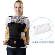 Welroom Ergonomic Baby Carrier, 6 Comfortable Positions Soft & Breathable Convertible Baby Backpack Carrier...