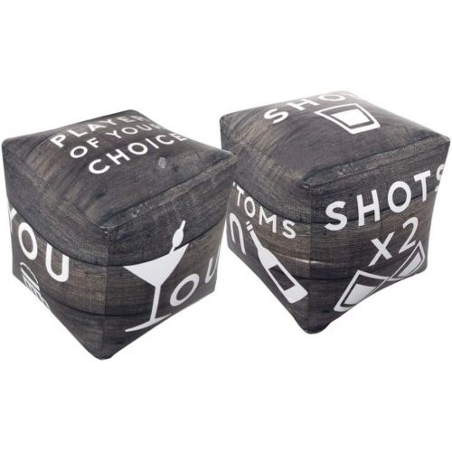  Wembley Giant Inflatable Dice Adult Drinking Game, Set of 2, 10 Inches