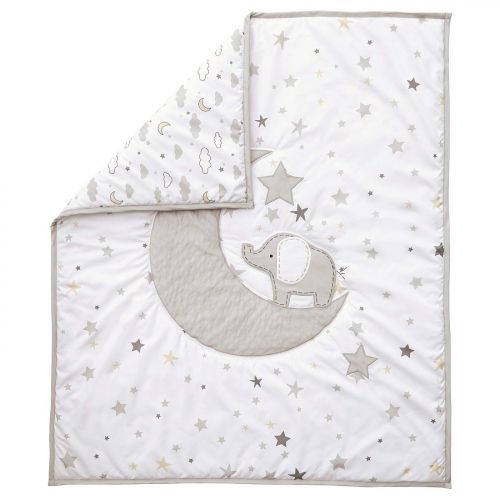  Wendy Bellissimo 4pc Nursery Bedding Baby Crib Bedding Set - Elephant in Grey