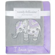 Wendy Bellissimo Super Soft Plush Baby Blanket - Elephant Baby Blanket from The Anya Collection...