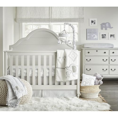  Wendy Bellissimo Baby Mobile Crib Mobile Musical Mobile - Elephant Mobile from The Hudson Collection in Grey and White