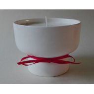 WendyTournayCeramics China Soya Wax Candle Bowl. Scented Candle. Bowl Candle. Container Candle. Contemporary Candle. Candle Gift. Valentines Gift. Ladies Gift.